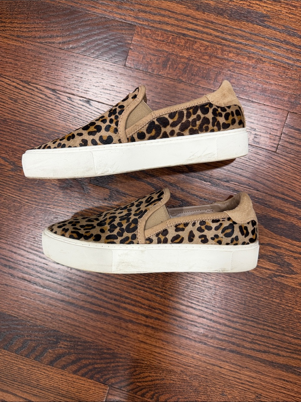 UGG Leopard-Print Slip On Sneakers in Tan and Black - Picture 3 of 5
